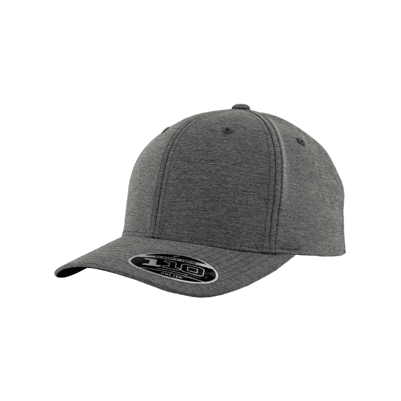 Flexfit 110 Fit Hybrid Dark Heather Grey Cap Adjustable 1