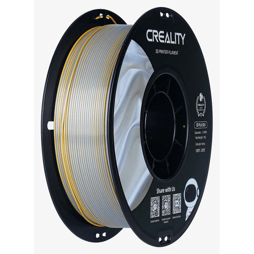 Creality Dual Silk Filament PLA Golden-Silver 1kg