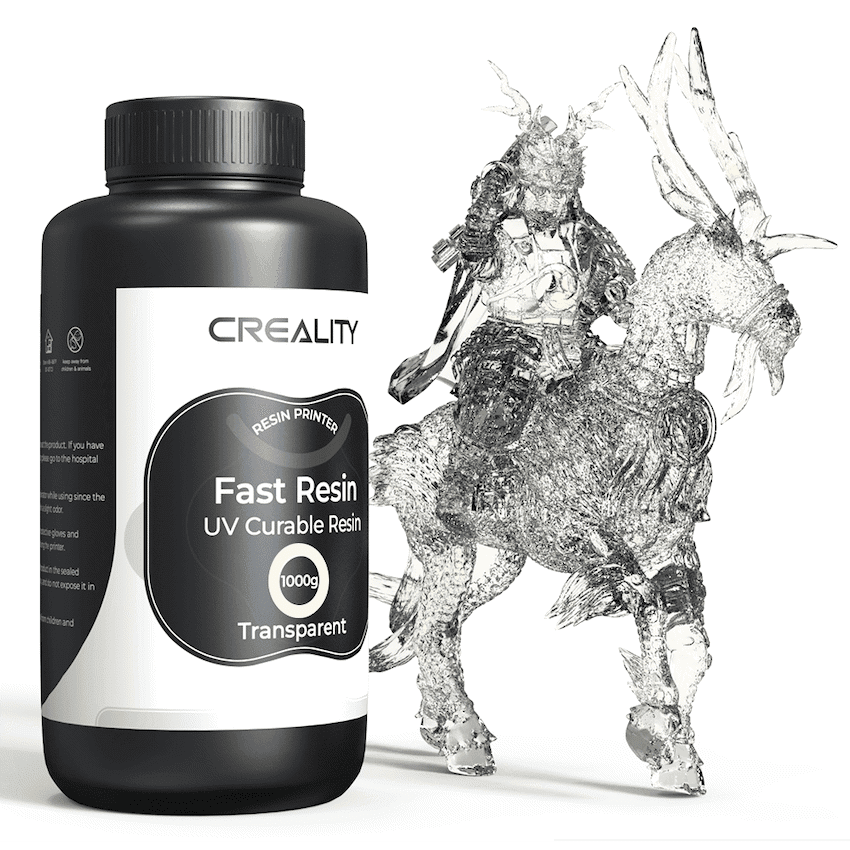 Creality Fast Resin UV Curable Resin 1kg Transparent