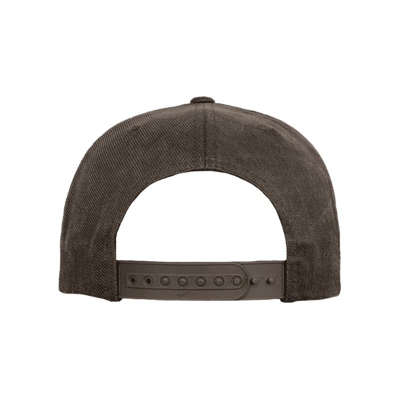 Flexfit Oil Skin Brown Retro Snapback Adjustable Fit 3