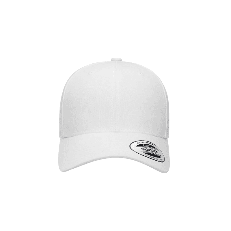 Flexfit Retro Cotton Blend White Snapback 3