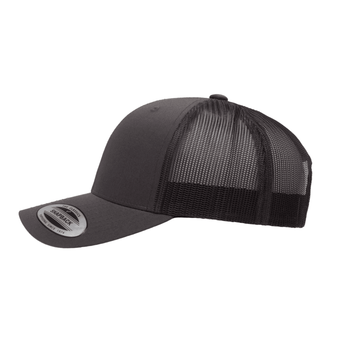 Flexfit Retro Trucker Charcoal Cap Adjustable Fit 3