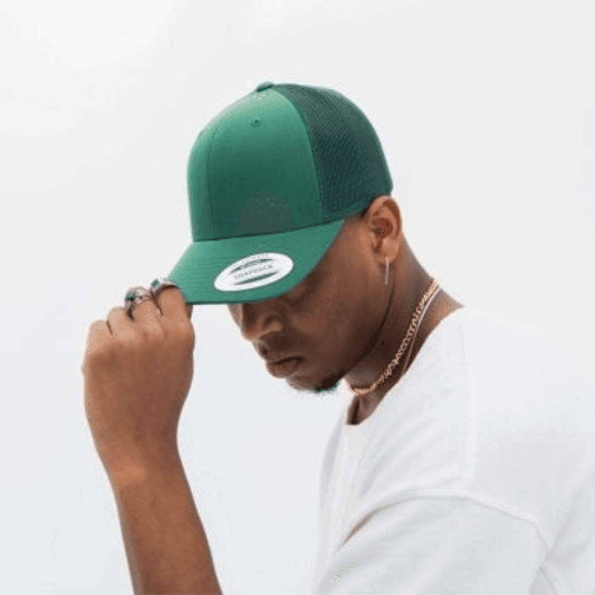 Flexfit Retro Trucker White Cap Snapback 4