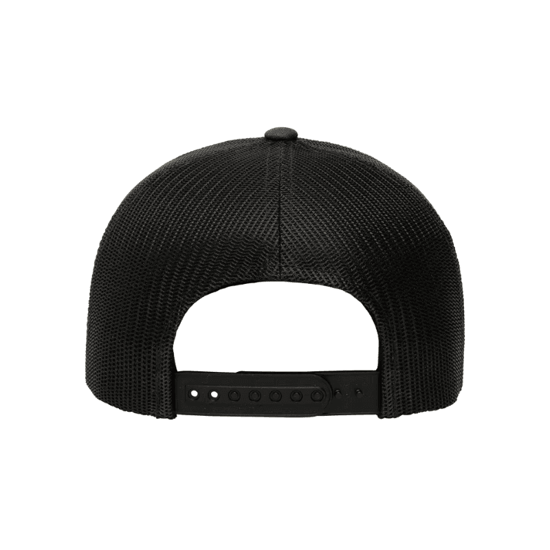 Flexfit Retro Trucker Dark Heather Grey & Black Cap Snapback 2