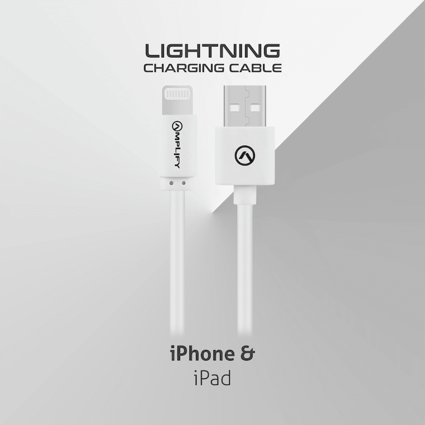 Amplify Lightning Charging Cable for iPhone & iPad (10W) - White 8