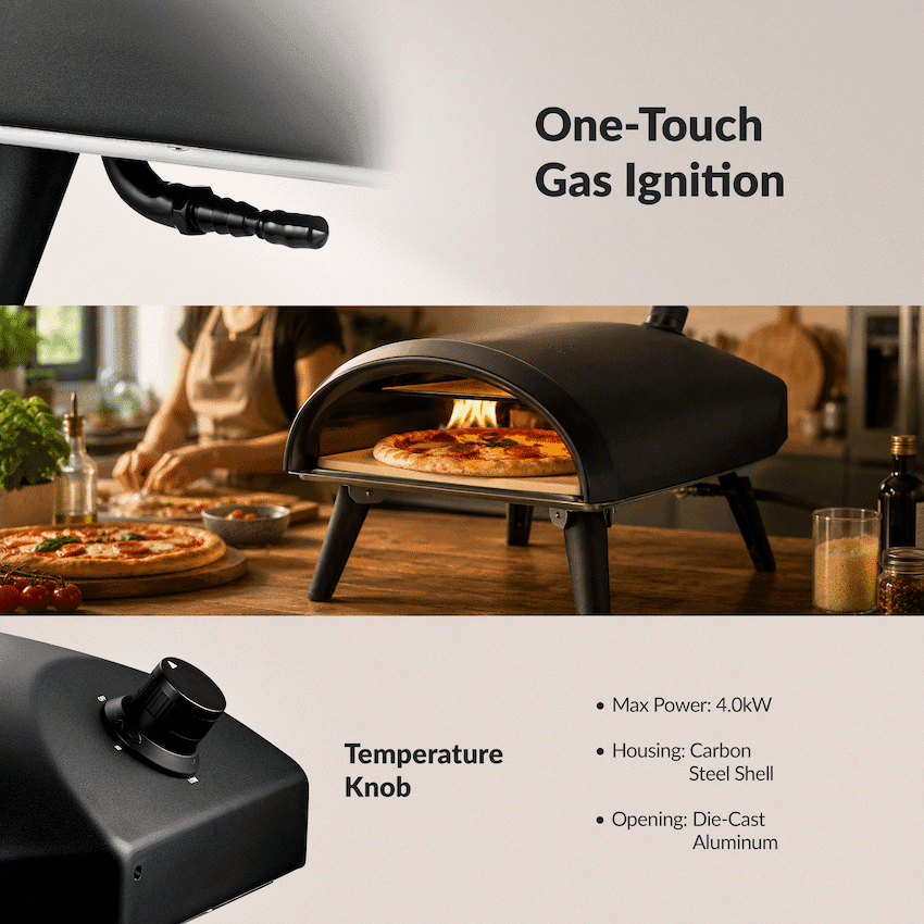 Boden Stark 12" Gas Pizza Oven 4