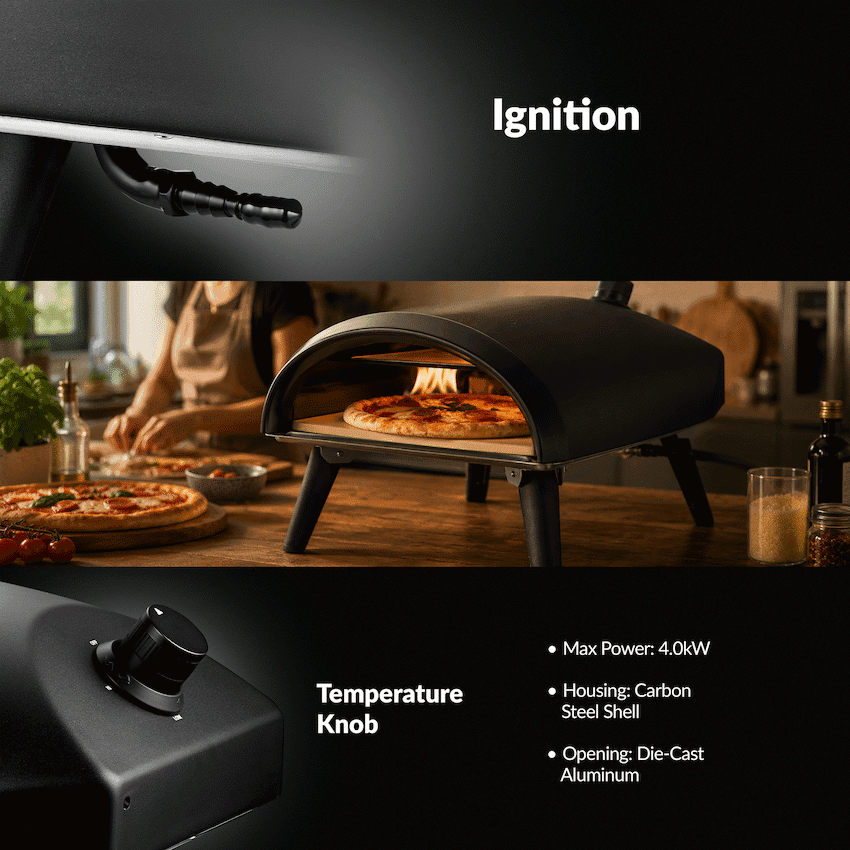 Boden Stark 12" Gas Pizza Oven 8
