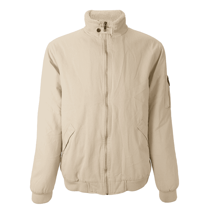 Cotton Bomber Sherpa-lined Jacket Mens 1