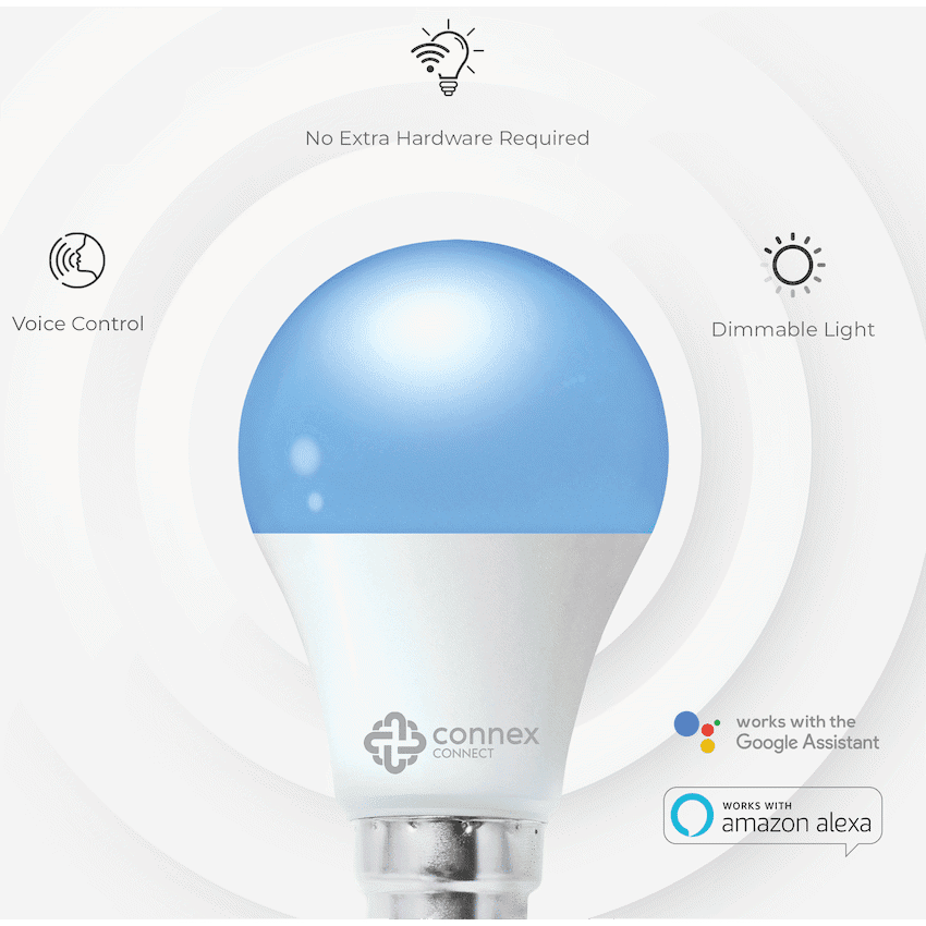 Smart Wi-Fi Bulb 6w LED RGB White - Bayonet 5