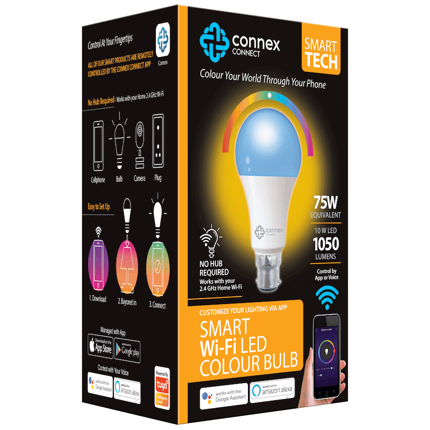 Smart WiFi Bulb 10W LED RGB White Bayonet 2