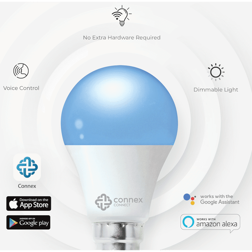 Smart WiFi Bulb 10W LED RGB White Bayonet 5