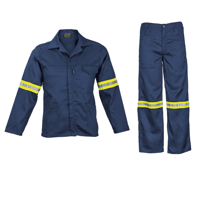 Barron Supreme Poly Cotton Conti Suit with Reflective 3