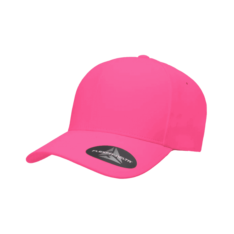 Flexfit Delta Black Cap Velcro Adjustable 4