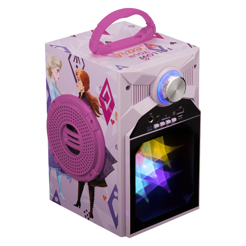 Disney Frozen Classic LED Stars Karaoke Machine with Microphone 4