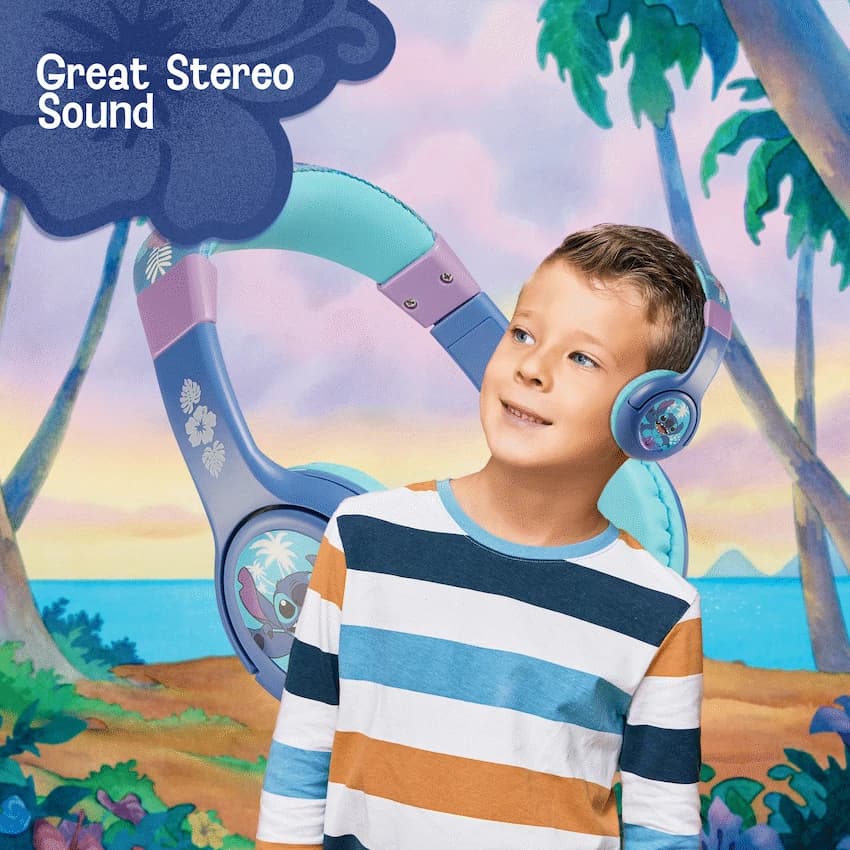 Disney Stitch Padded Auxiliary Headphones 4