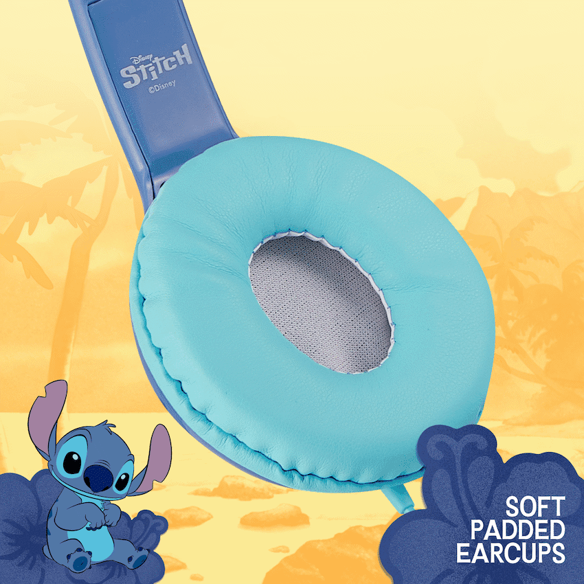 Disney Stitch Padded Auxiliary Headphones 7