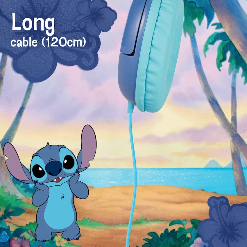 Disney Stitch Padded Auxiliary Headphones 8