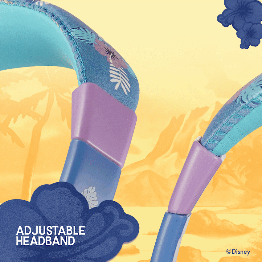 Disney Stitch Padded Auxiliary Headphones 9