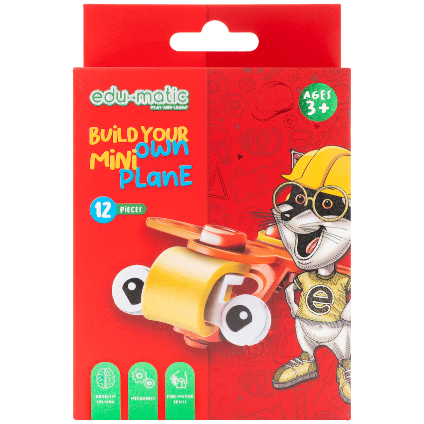 Edu-matic Flexi Build Mini Kit - Airplane - 12 pcs 2
