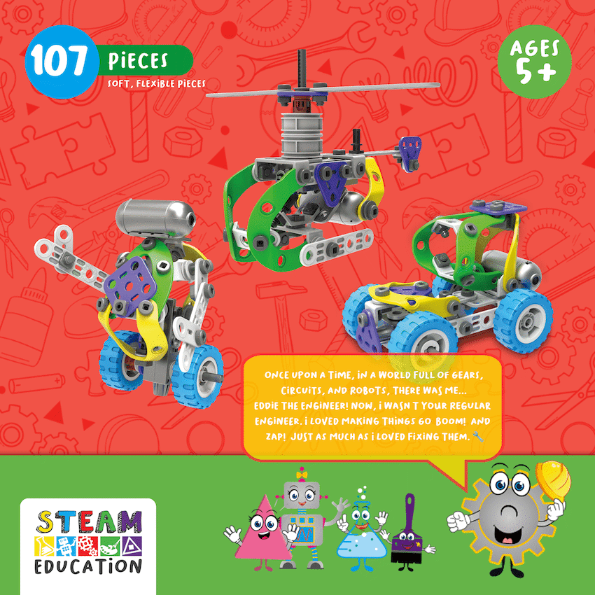 Edu-matic Flexi Build Robot Kit (107 pcs) 6
