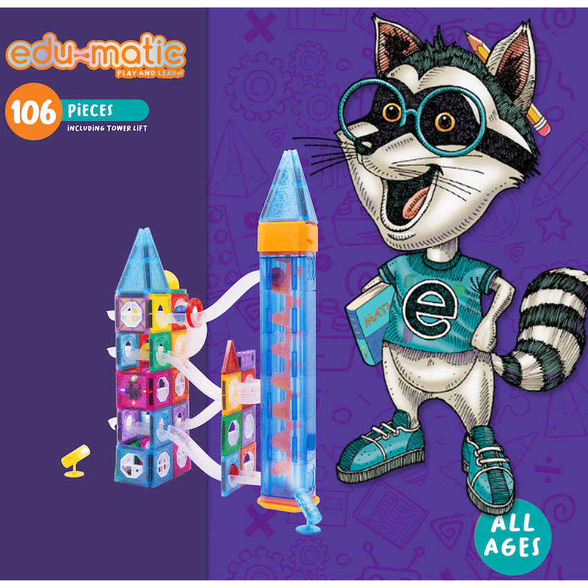 Edu-matic Mini-Mags Light Up Set 106 pieces 3