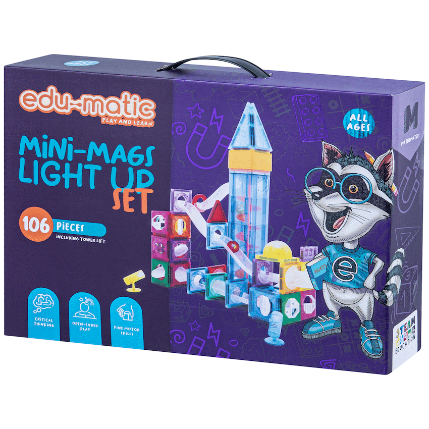 Edu-matic Mini-Mags Light Up Set 106 pieces 2