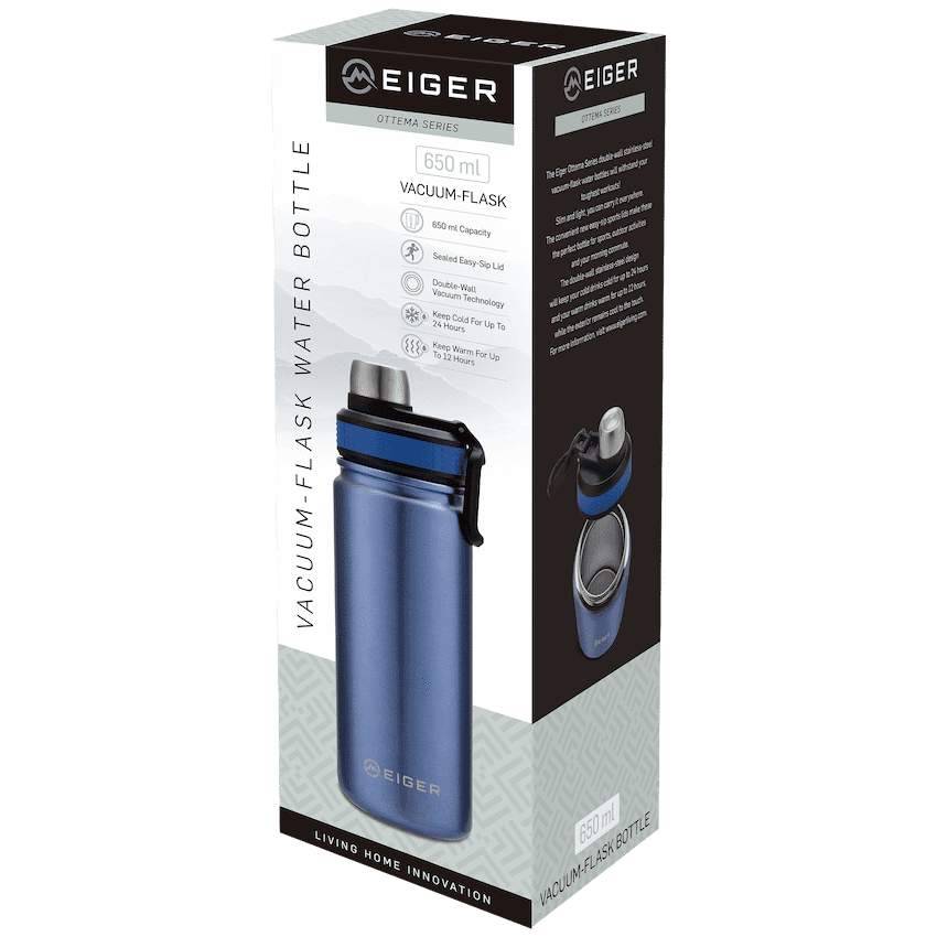 EIGER OTTEMA SERIES  650ML SPORT FLASK  - BLUE 2