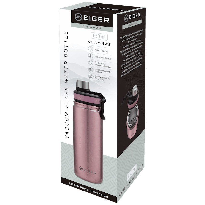 EIGER OTTEMA SERIES 650ML SPORT FLASK PINK 2