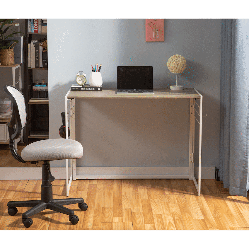 Everfurn Tripoli Folding Office Desk-No Assembly Required 4