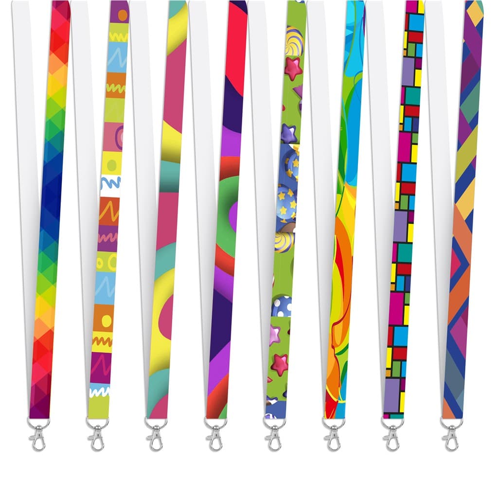 Pre-Production Sample Altitude Snap Clip Single Sided Satin Lanyard 3