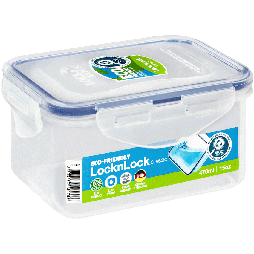 LocknLock Rectangular Airtight Container 470ml ( Order in Qty of 6) 2