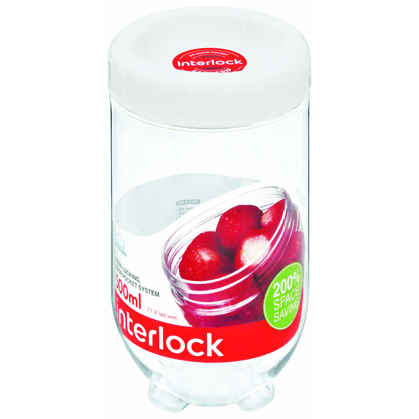 LocknLock Interlock container 500ml wt ( Order in Qty of 6) 1