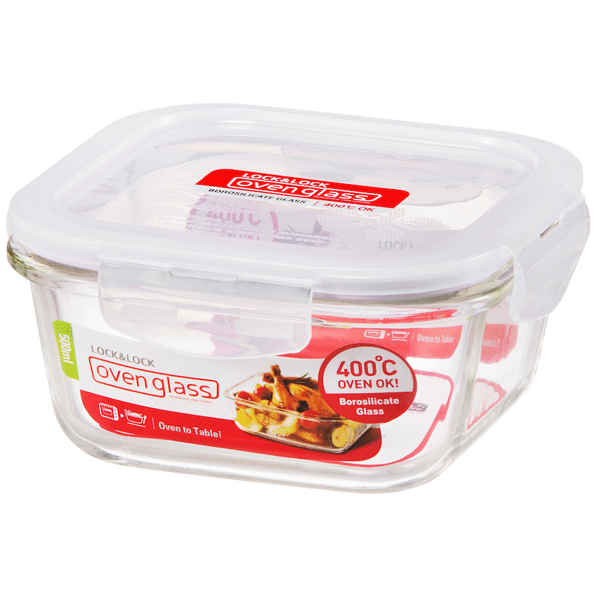 LocknLock Euro Glass container sq. 500ml ( Order in Qty of 6) 2