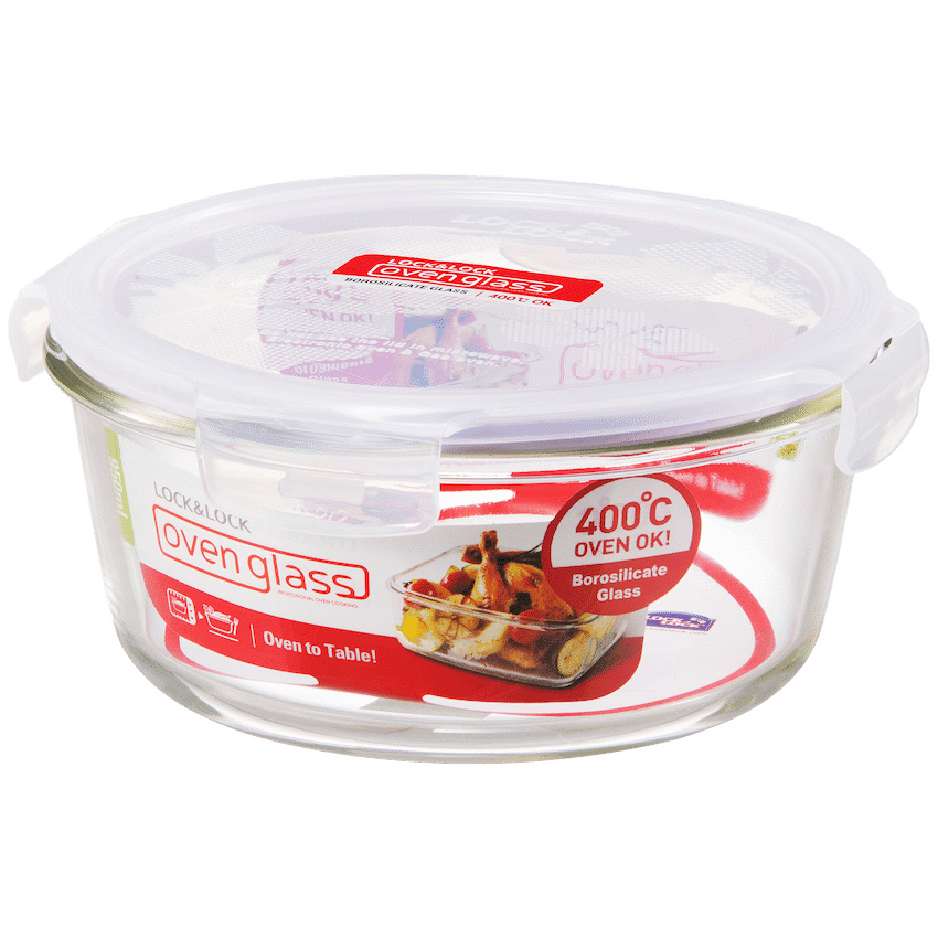 LocknLock Euro Glass container rnd 950ml ( Order in Qty of 4) 2