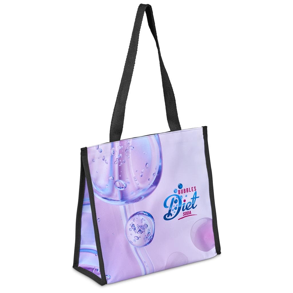 Pre-Printed Sample Hoppla Novaya Small Polyester Tote Cooler Bag 6