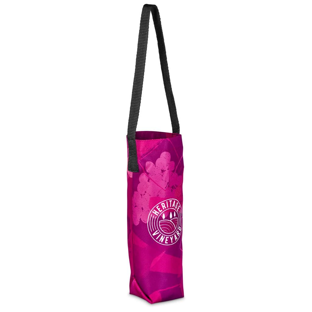 Pre-Printed Sample Hoppla Cellaro Polyester Wine Bottle Gift Bag 9