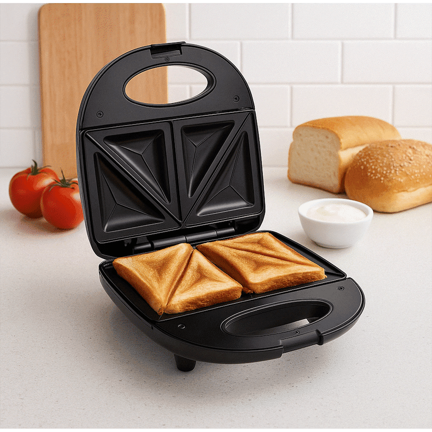 Elektra 700w Sandwich Press - Black 6