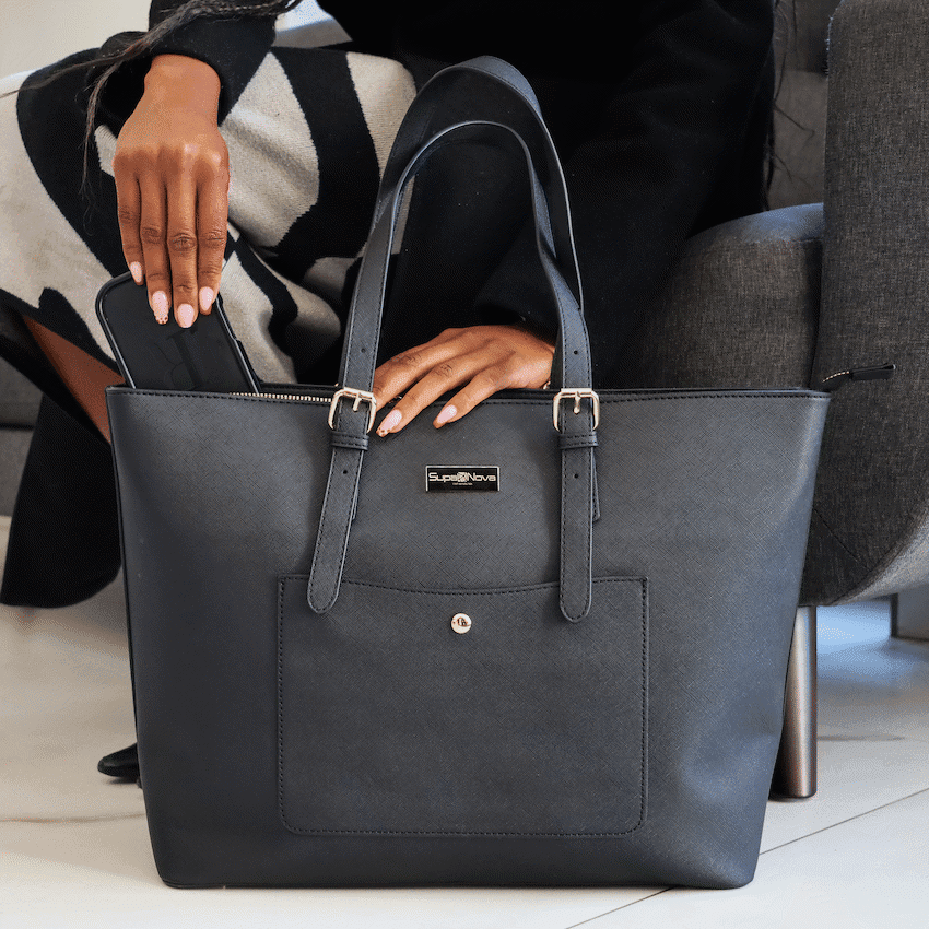 Supanova Madame 15.6" Laptop Tote Bag Black 6