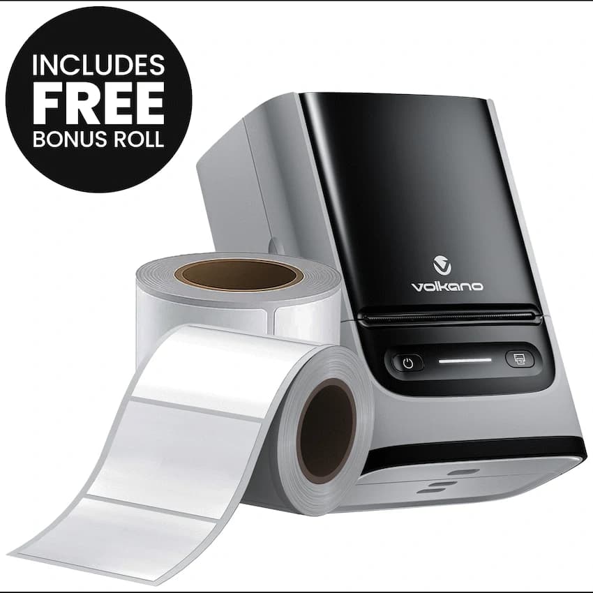 Volkano LabelPro Duo Series Thermal Dual Size Label Printer Combo 2