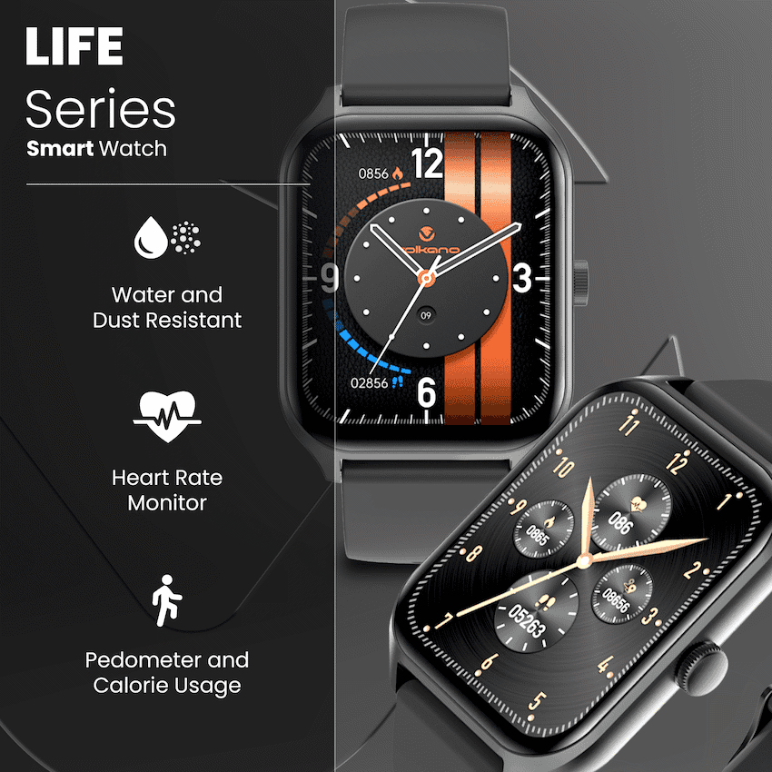 Volkano Life Series Smart Watches - Black 4