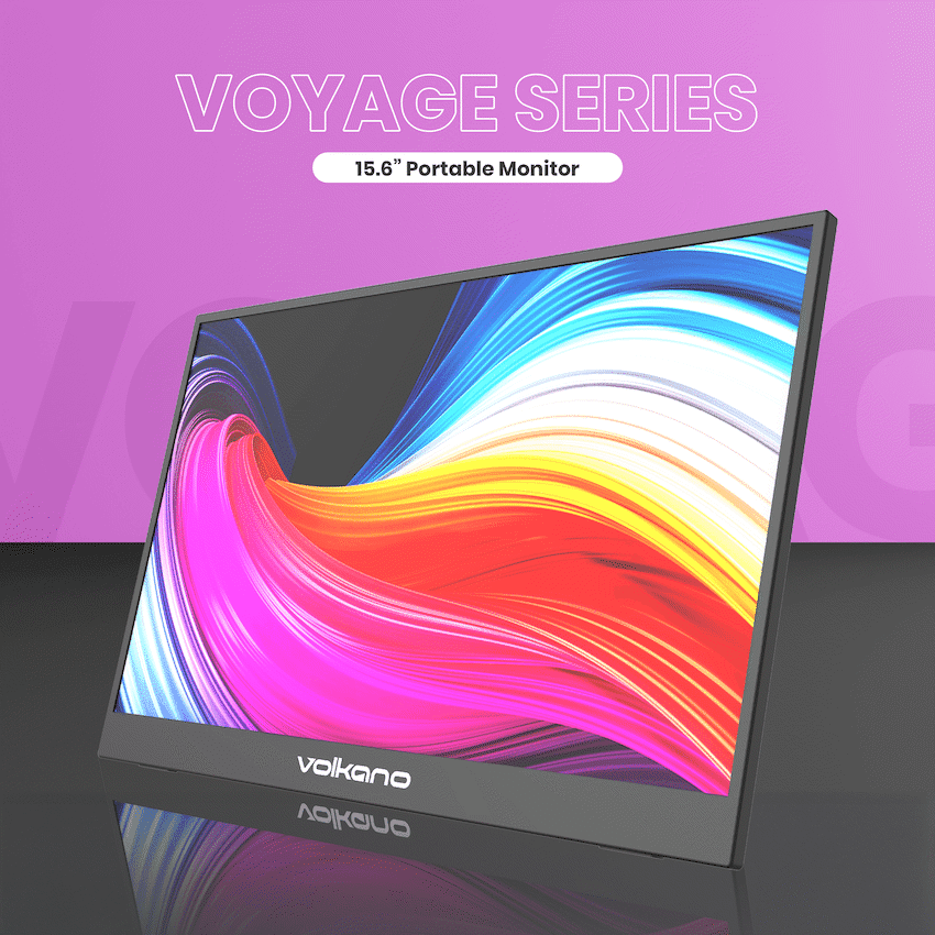 Volkano Voyage Series Portable Monitor 15.6" USB-C Power 4