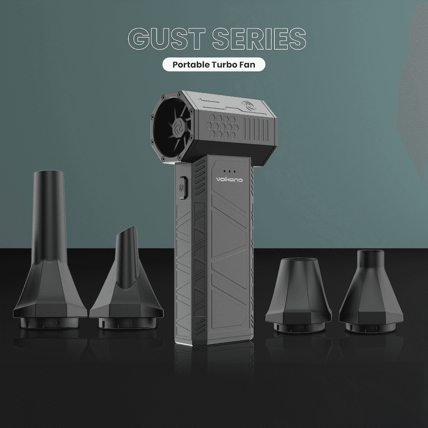Volkano Gust Series Portable Turbo Fan - Black 4