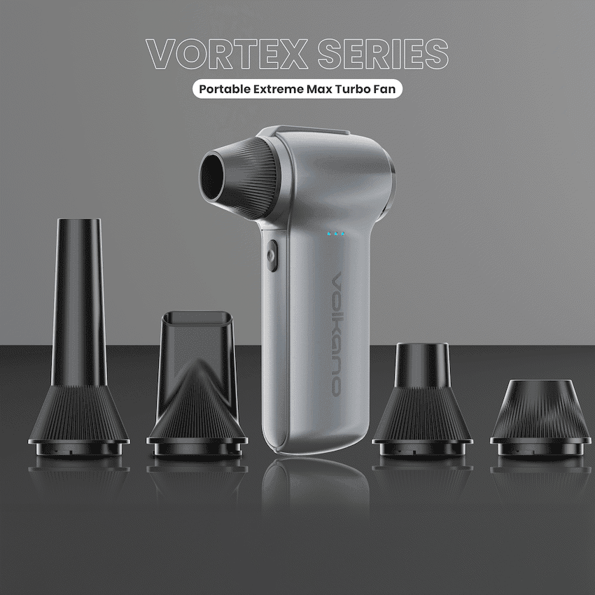 Volkano Vortex Series Portable Extreme Max Turbo Fan - Gun Metal 5