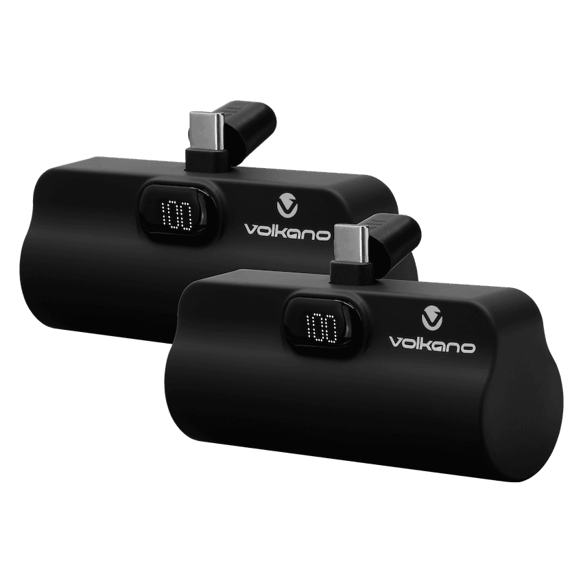 Volkano Relief Pro Bundle - 2 x 5000mAh Direct Plug In Power Banks