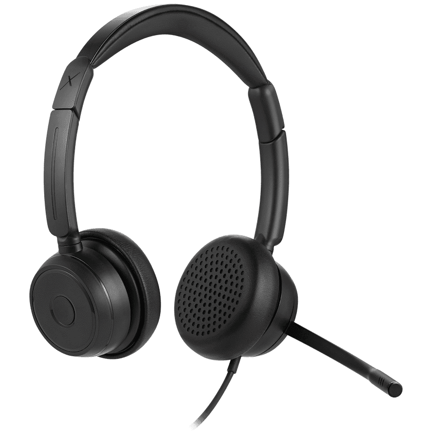 VolkanoX Chat Series mk3 Series Teams headphone with ENC -Black
