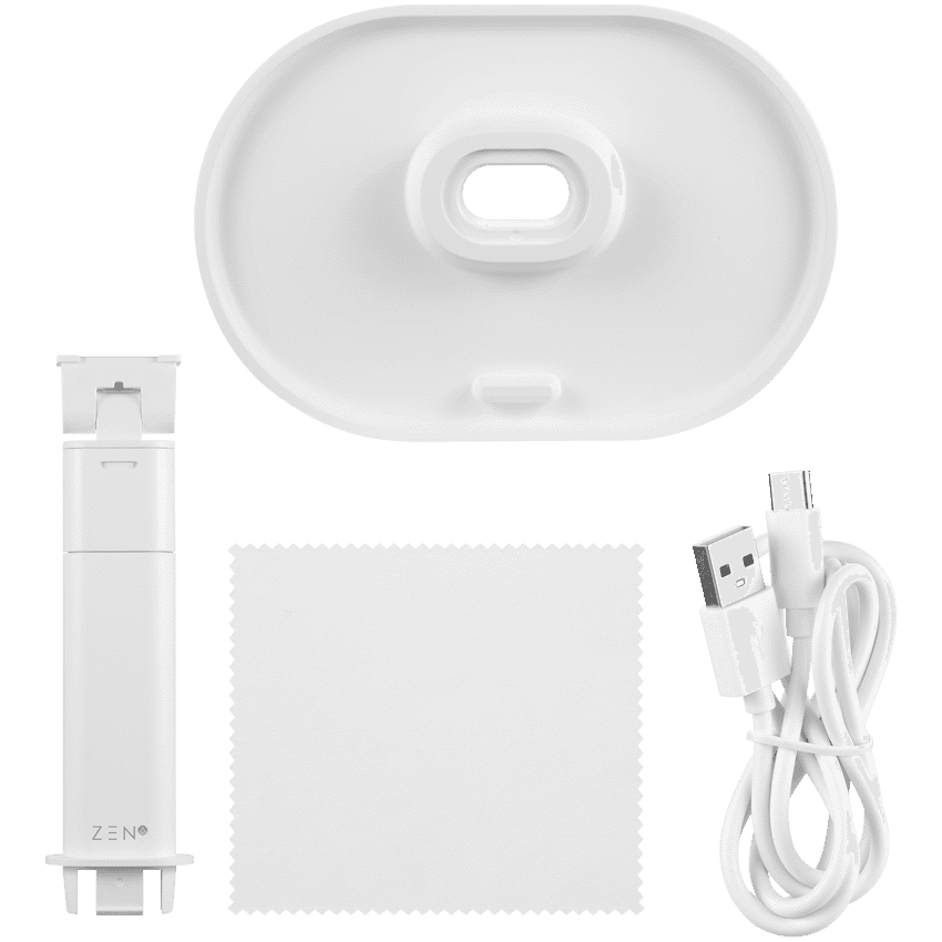 ZEN Selene Series Detachable Trifold Makeup Mirror - White 10