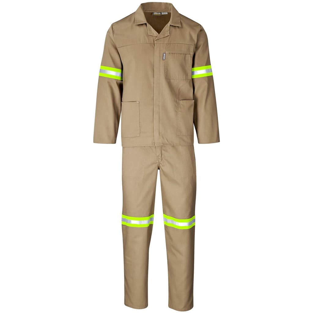 Trade Polycotton Conti Suit - Reflective Arms & Legs - Yellow Tape 3