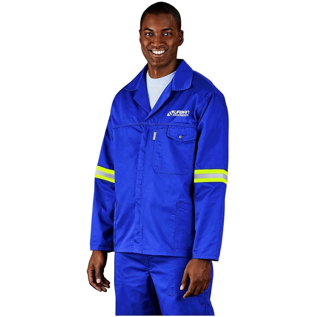 Site Premium Polycotton Jacket - Reflective Arms - Yellow Tape 8