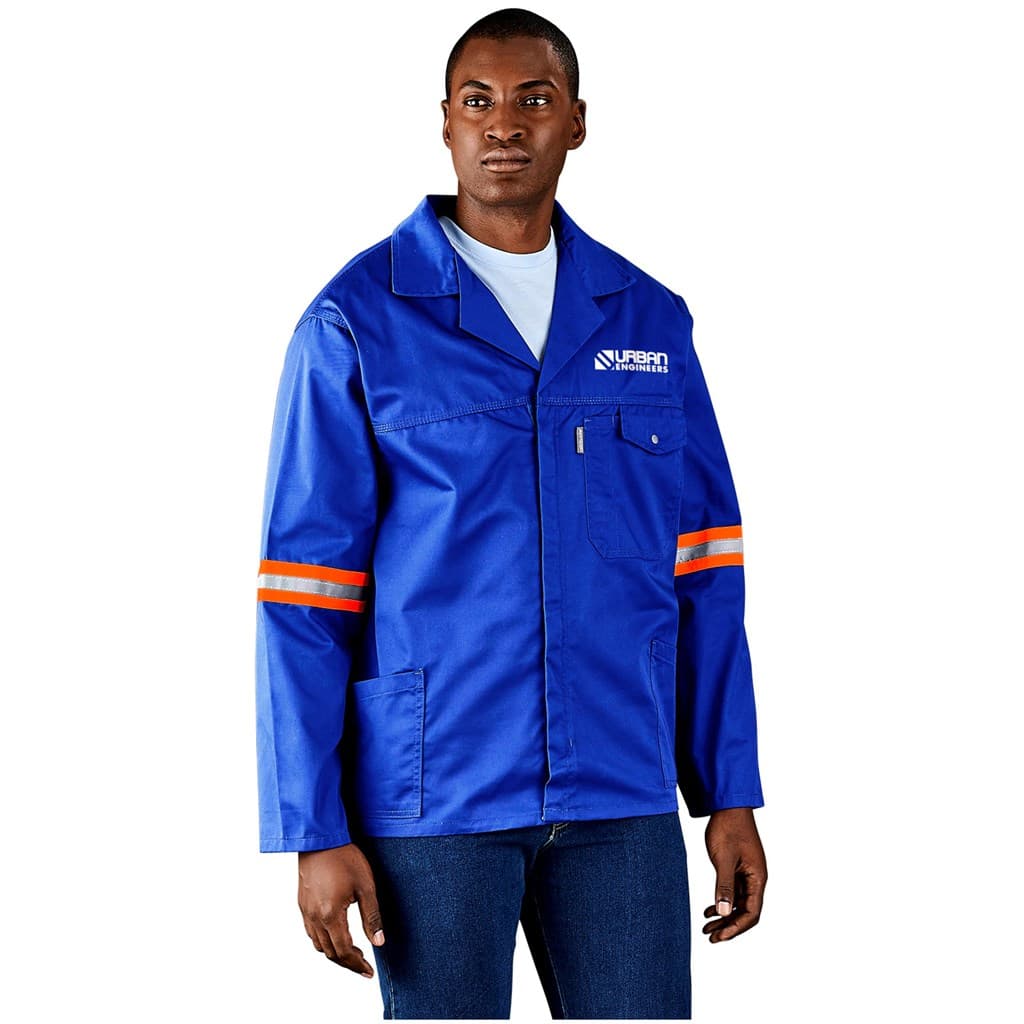 Site Premium Polycotton Jacket - Reflective Arms - Orange Tape 8