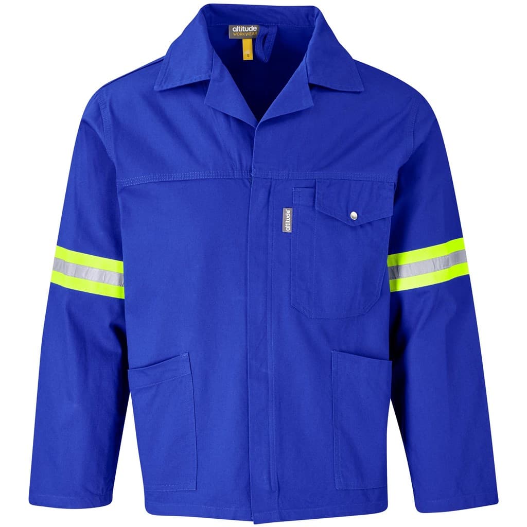 Artisan Premium 100% Cotton Jacket - Reflective Arms - Yellow Tape 2